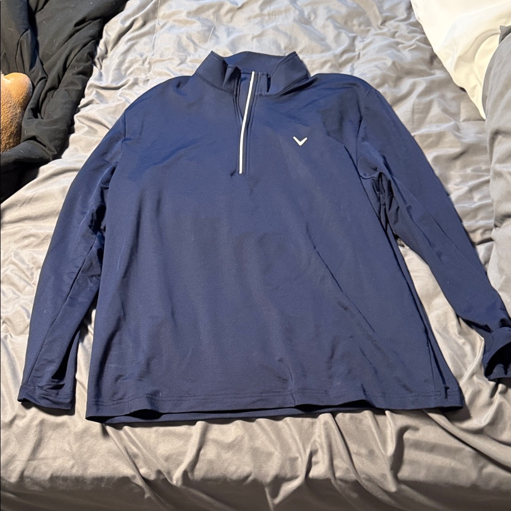 Callaway Navy Quarter-Zip Pullover